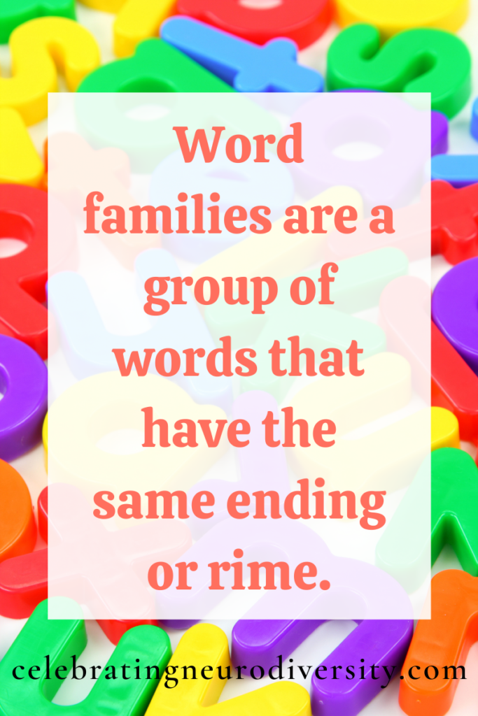 What Are Word Families And Why Are They Important To Literacy Success 