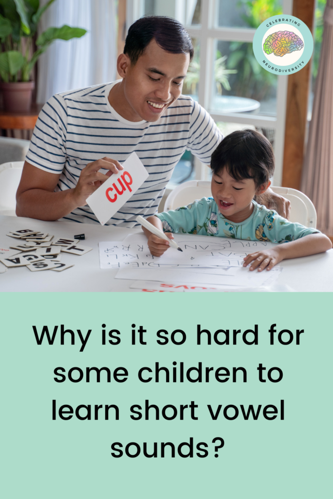Why is it so hard for children to learn short vowel sounds