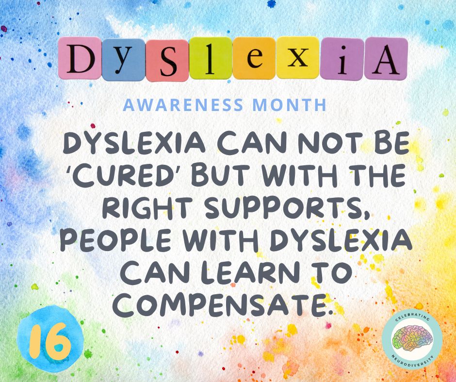 people with dyslexia can't be cured