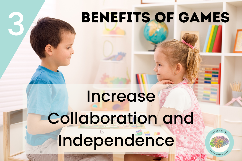 Incorporating games into reading lessons can also provide opportunities for students to collaborate and work together as well as build independence.