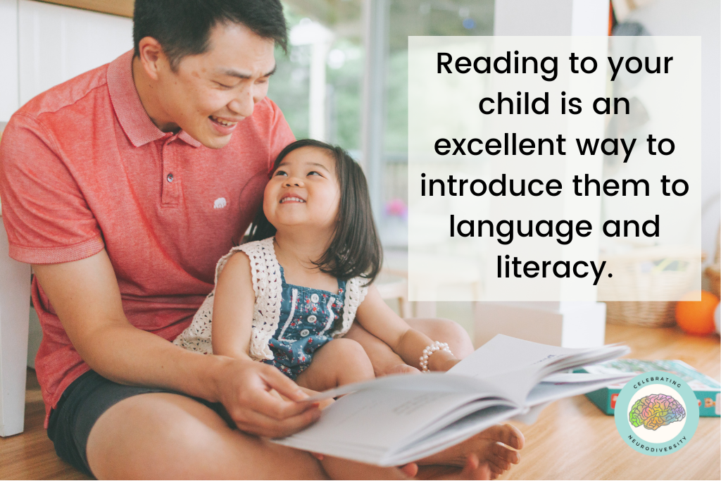 Reading to your child is an excellent way to introduce them to language and literacy.