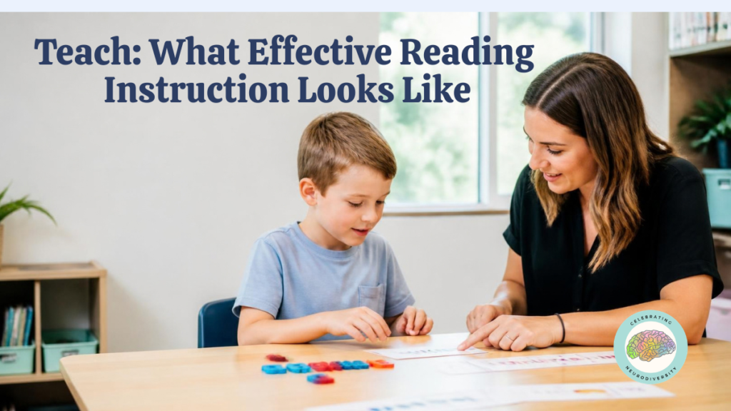 Teach-Structured literacy instruction for a student with dyslexia